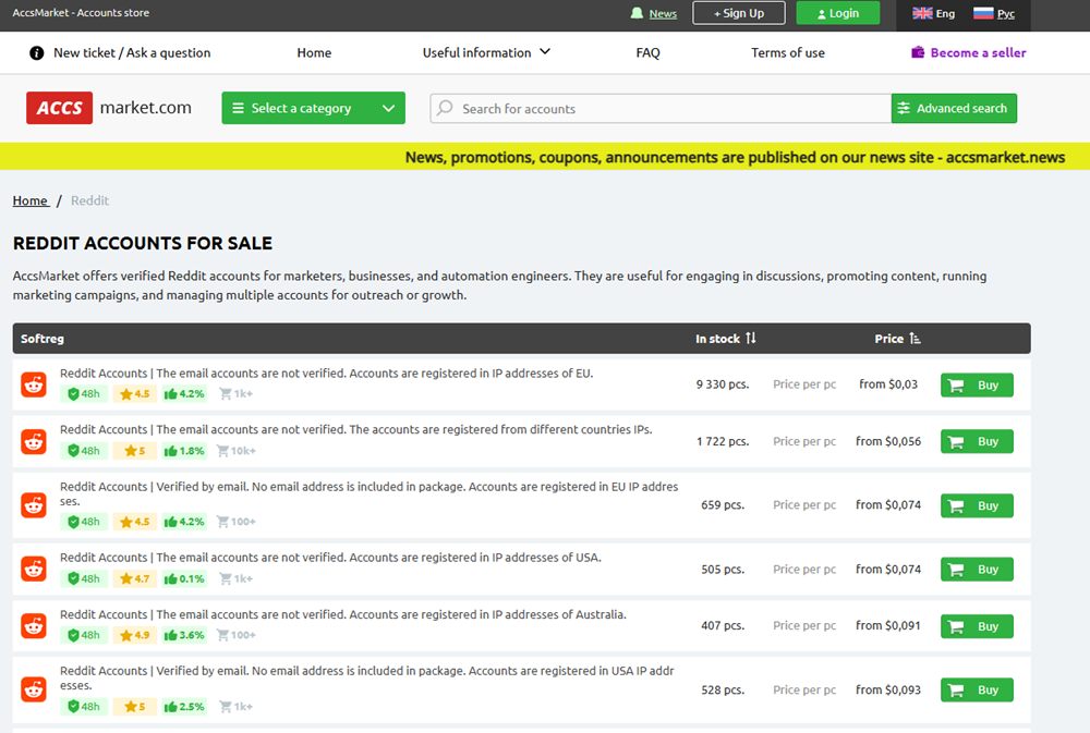buy reddit accounts from accsmarket